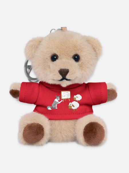 Border Collie Coach - Teddy Keyring - red