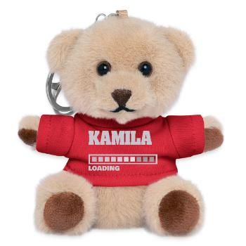 Kamila - Porte-clés ourson - rouge - Devant