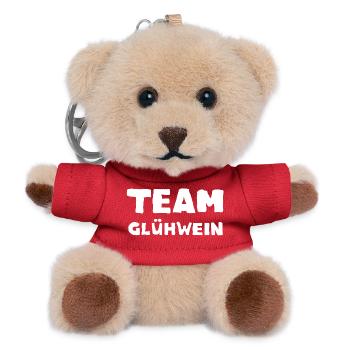Team Mulled Wine – Christmas Market Punch Advent - Teddy Keyring - red - Front