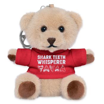 Shark Teeth Sharks Tooth Shark Teeth - Teddy Keyring - red - Front