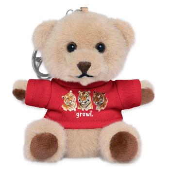 Tiger Roar Funny Tiger Roar for Tigerliebha - Teddy Keyring - red - Front