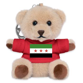 Syrian flag - Teddy Keyring - red - Front