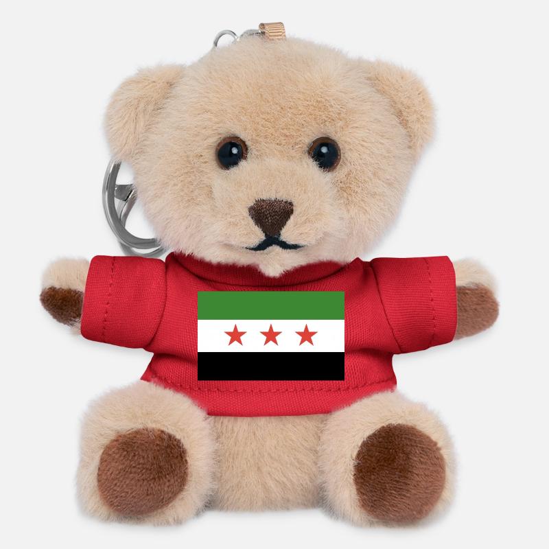 Syrian flag - Teddy Keyring - red