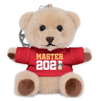 Master 2026 Abschluss Promotion Sponsion - Teddy Schlüsselanhänger - Rot - Vorne
