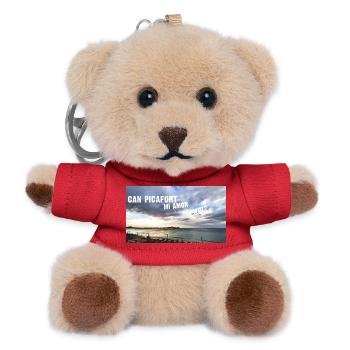 Beach Sunset Love Mallorca Can Picafort - Teddy Keyring - red - Front