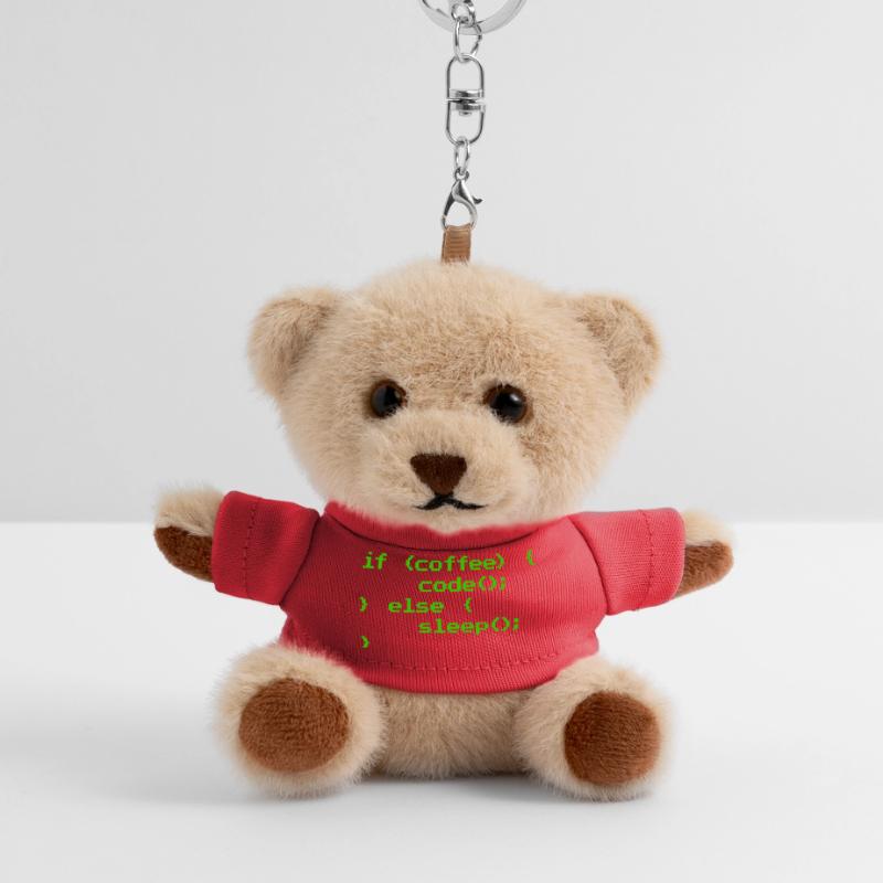 No Coffee No Code Programmeur Informaticien Porte-clés ourson