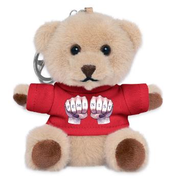 Feminist Fists - Teddy Keyring - red - Front