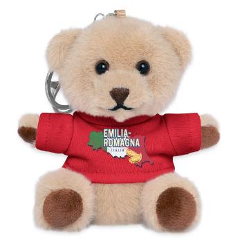 Emilia Romagna in Italien Vintage Region Souvenir - Teddy Schlüsselanhänger - Rot - Vorne