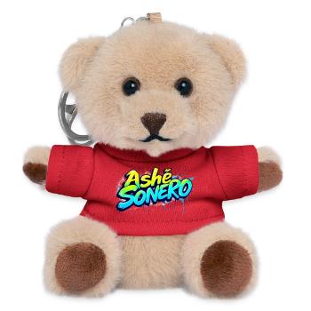 Ashe Sonero Graffiti Rainbow - Teddy Keyring - red - Front
