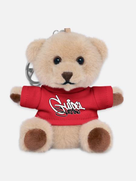Surfen Graffiti Schwarz - Teddy Schlüsselanhänger - Rot