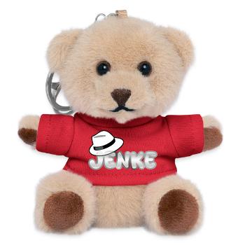 Jenke as a first name - Teddy Keyring - red - Front