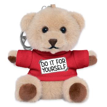 Do It For Yourself Inspirierend Selbstliebe Zitat - Teddy Schlüsselanhänger - Rot - Vorne