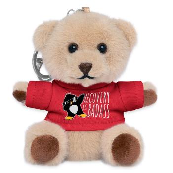 Recovery Is Badass Pinguin Dabbing Dab Dance Pose - Teddy Schlüsselanhänger - Rot - Vorne