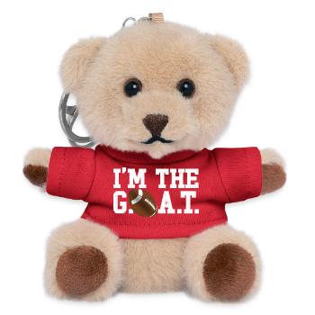 Ich bin der größte Fußball-Goat aller Zeiten. - Teddy Schlüsselanhänger - Rot - Vorne