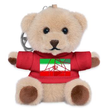 Flagge Iran - Teddy Schlüsselanhänger - Rot - Vorne