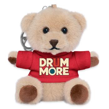 DRUM MORE - Teddy Schlüsselanhänger - Rot - Vorne