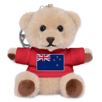 New Zealand Flag - Teddy Schlüsselanhänger - Rot - Vorne