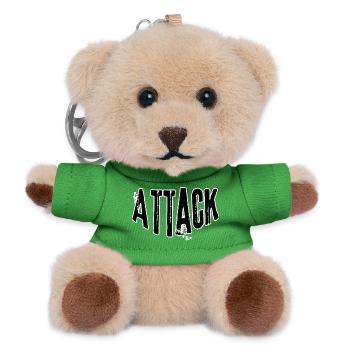 Assault Grunge Lettering - Teddy Keyring - green - Front