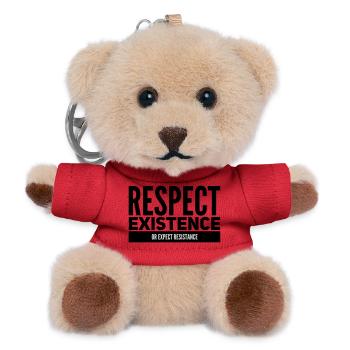 Respect Existence Or Expect Resistance  - Teddy Keyring - red - Front