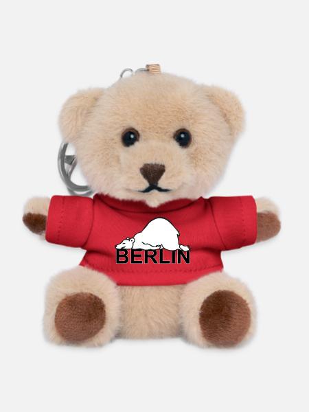 Berlin Deutschland Berliner Bär Wappentier Berlin - Teddy Schlüsselanhänger - Rot