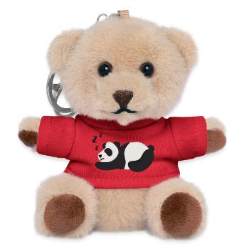 Panda Pandabär - Teddy Schlüsselanhänger - Rot - Vorne