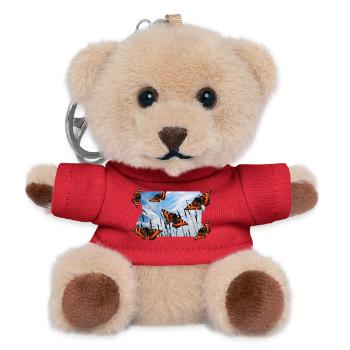 BUTTERFLY - Teddy Keyring - red - Front