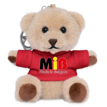 MiB Made in Belgium — Version 2018 - Porte-clés ourson - rouge - Devant