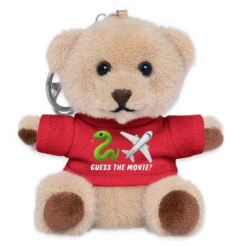 Guess the Movie Funny Humorous - Teddy Keyring - red - Front