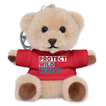 Wilderness & Adventure Protection - Teddy Keyring - red - Front