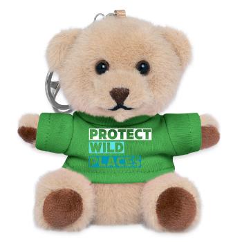 Wilderness & Adventure Protection - Teddy Keyring - green - Front