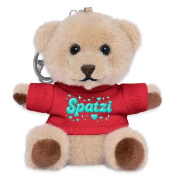 Spatzi / Y2K Design - Teddy Schlüsselanhänger - Rot - Vorne