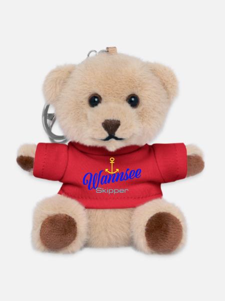 Berlin : Wannsee Skipper avec ancre - Porte-clés ourson - rouge