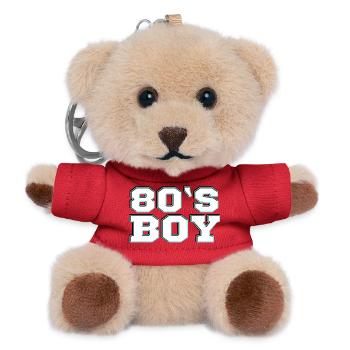 80er - Teddy Schlüsselanhänger - Rot - Vorne