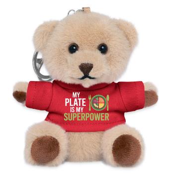 Registered Dietitian Nutrition Power Specialist   - Teddy Keyring - red - Front