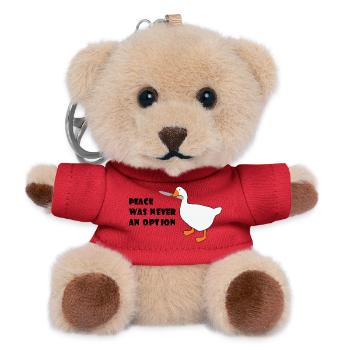 Goose – Peace Was Never an Option - Teddy Keyring - red - Front