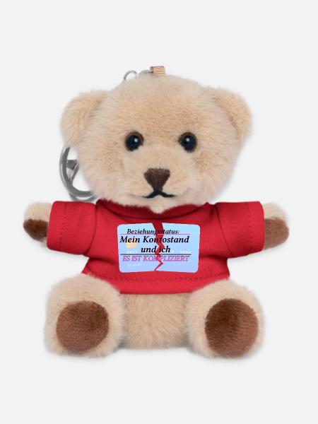 My Account Balance & Me – It's Complicated - Teddy Keyring - red