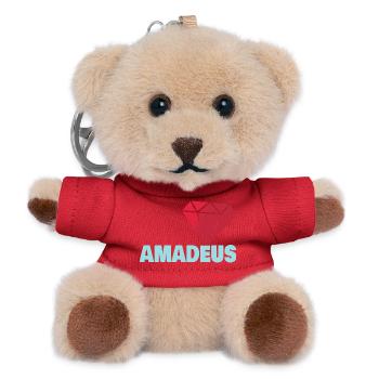 Amadeus - Teddy Schlüsselanhänger - Rot - Vorne