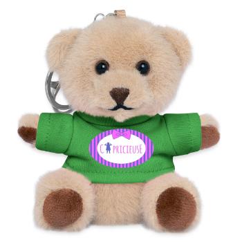 Temperamental Design Purple - Teddy Keyring - green - Front