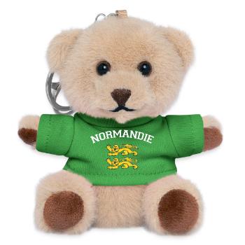 Normandy T-Shirt Humorgeschenk - Teddy Schlüsselanhänger - Grün - Vorne
