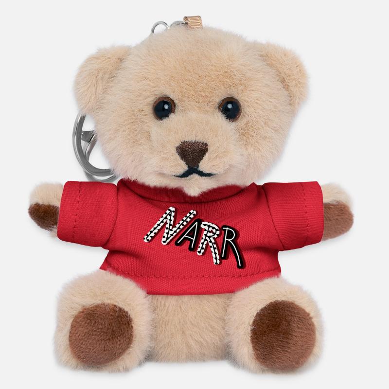 fool - Teddy Keyring - red