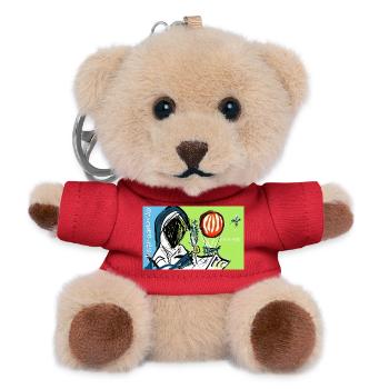 Anonymus the Storyteller  - Teddy Keyring - red - Front