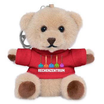 Programmierer Rechenzentrum - Teddy Schlüsselanhänger - Rot - Vorne