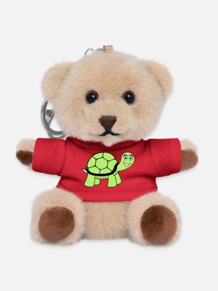 Schildkröte - Teddy Schlüsselanhänger - Rot