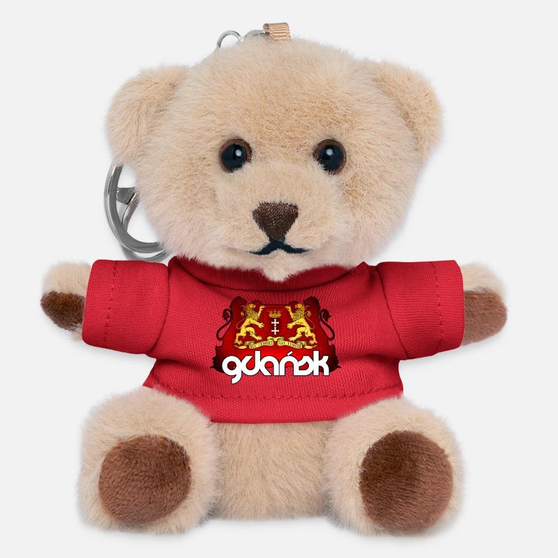 Danzig - Polen - Teddy Schlüsselanhänger - Rot