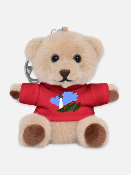 Leuchtturm Egmond - Teddy Schlüsselanhänger - Rot
