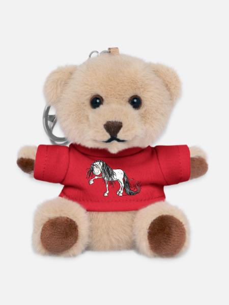 Andalusian Horse - Teddy Keyring - red