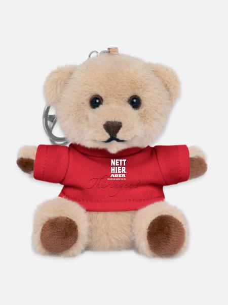 Nett hier. Aber waren Sie schon mal in Thüringen? - Teddy Schlüsselanhänger - Rot