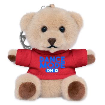 Tanzmode auf - Teddy Schlüsselanhänger - Rot - Vorne