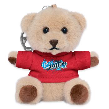 Gamer - Porte-clés ourson - rouge - Devant