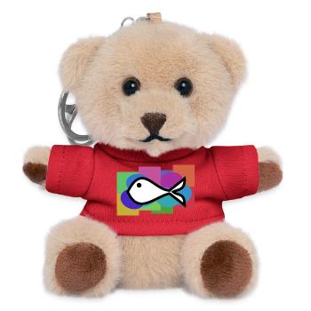 SARDINE. FISH. APRIL FOOL. EASTER. SEA - Teddy Keyring - red - Front